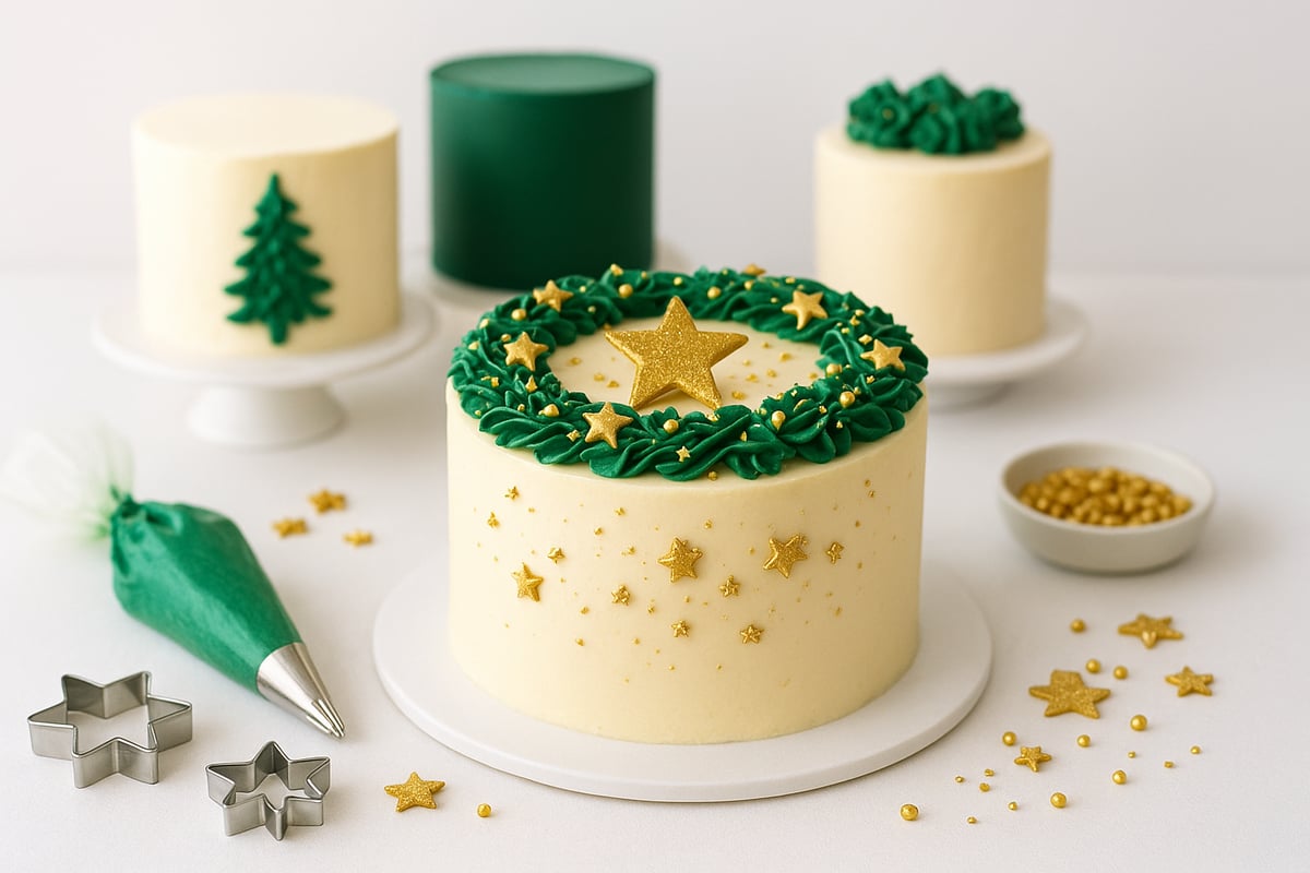 Die Grundlagen der Weihnachtstorten-Dekoration