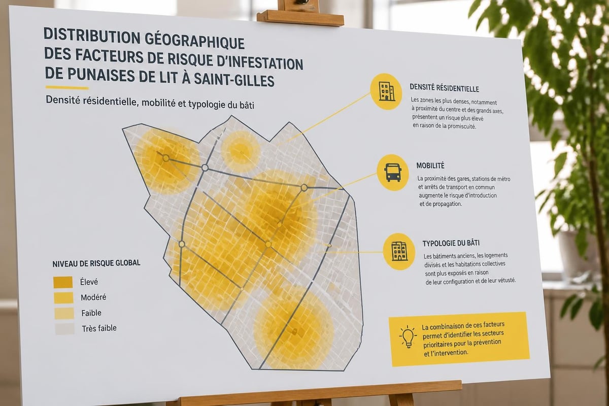 Carte des zones à risque Saint-Gilles
