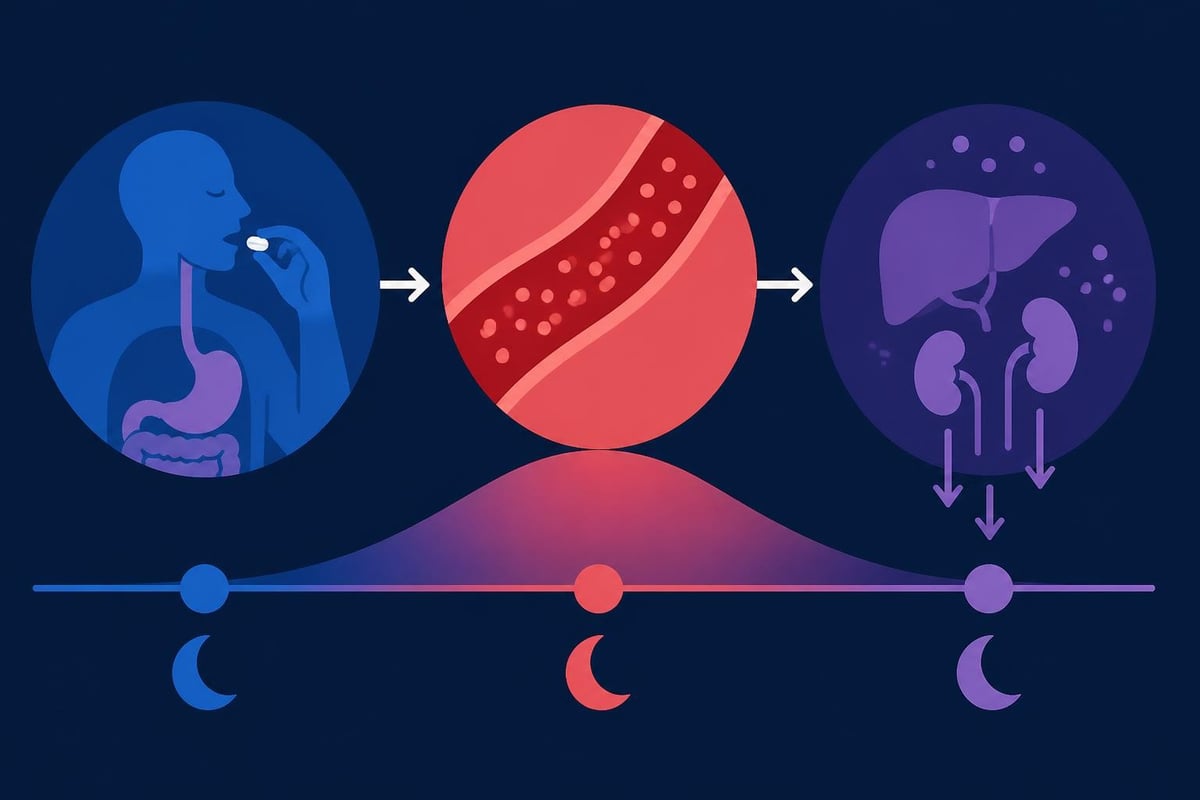 Melatonin absorption timeline