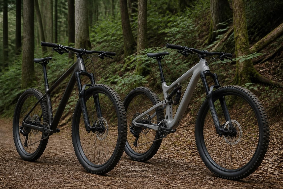 Mountain bike suspension types