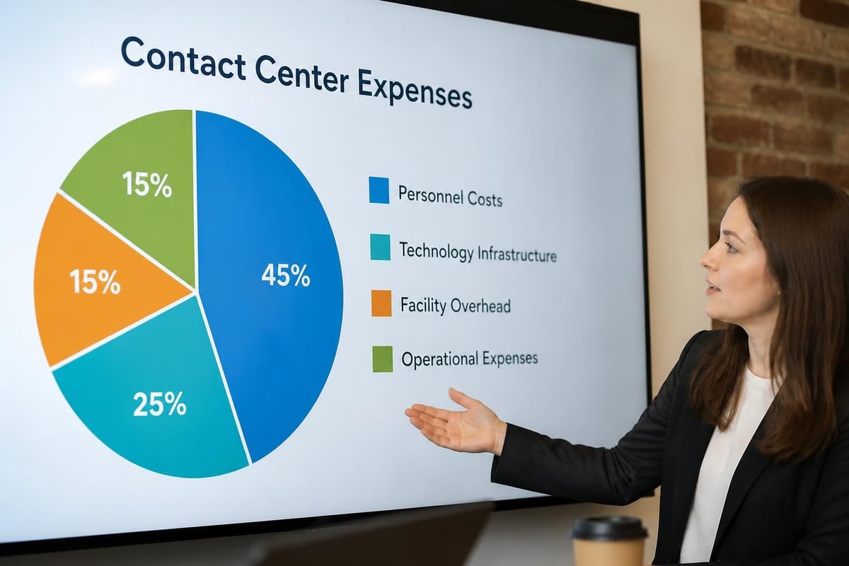Call center cost breakdown by category