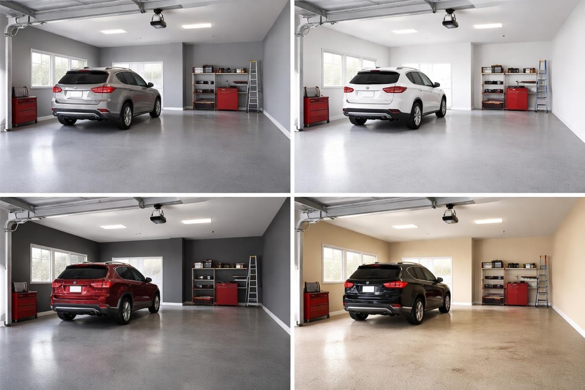 Garage color scheme planning