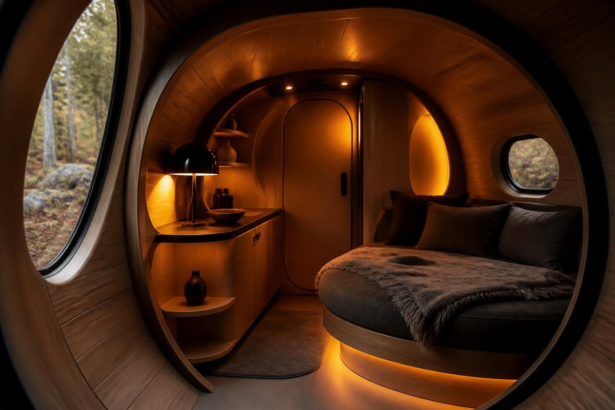 Sauna pod heat circulation