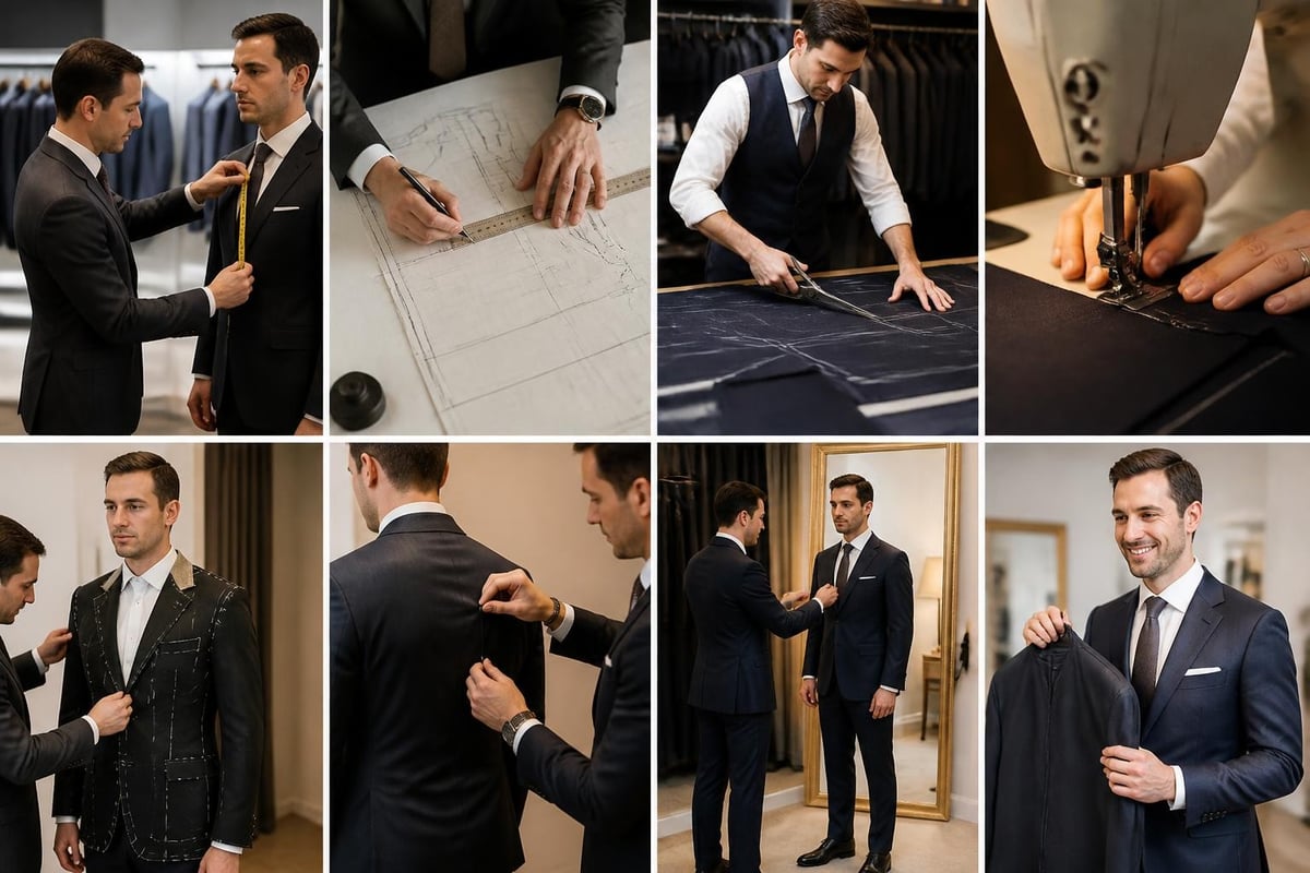Custom garment creation stages