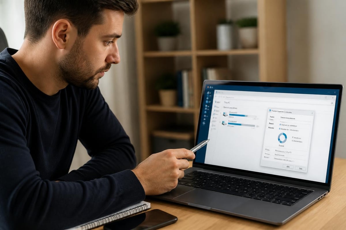 How to verify laptop storage specs