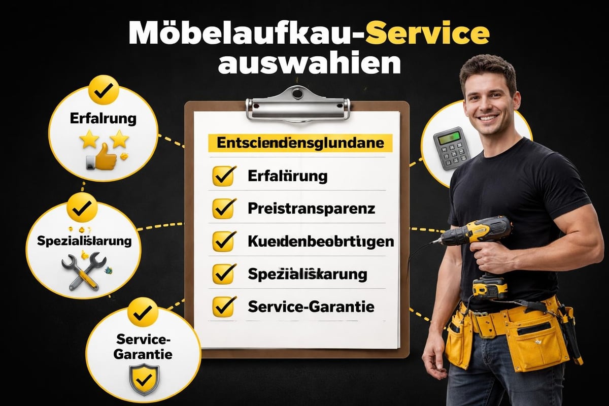 Möbel Service Auswahlkriterien