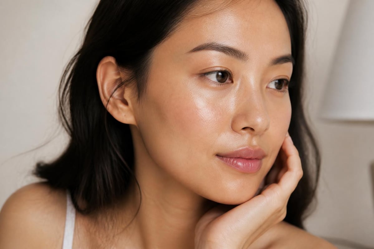Korean beauty skin-first makeup application