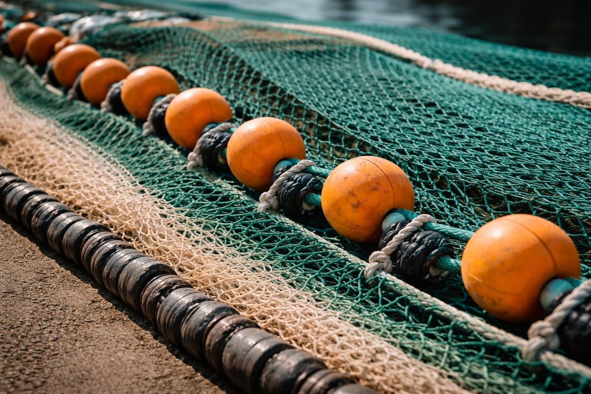 Commercial fishing net components