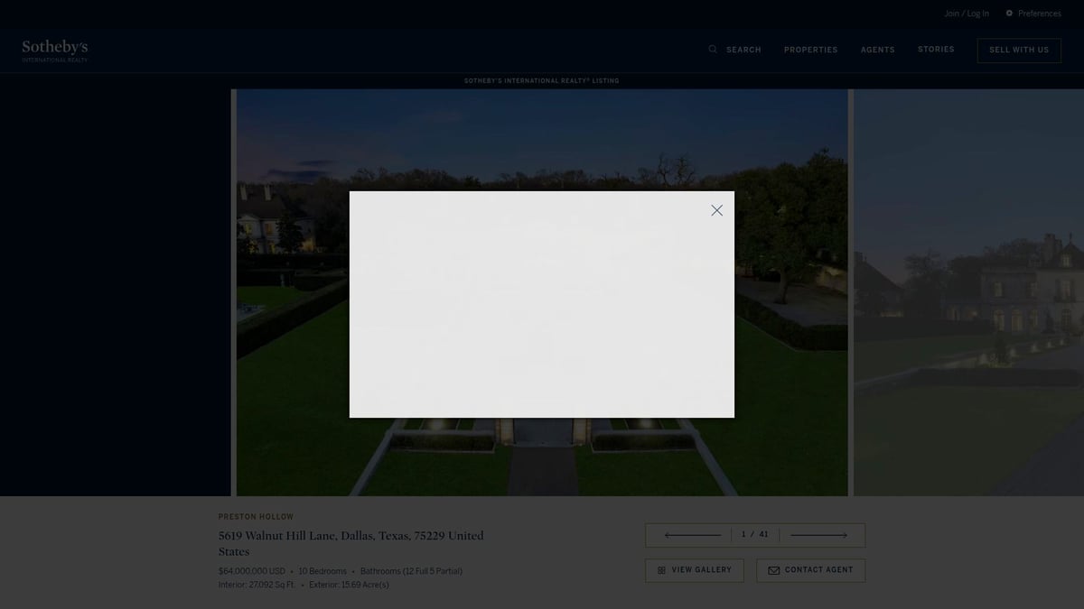 7 Must-See Luxury Texas Real Estate Listings in 2026 - 5619 Walnut Hill Lane, Dallas &ndash; Preston Hollow Estate