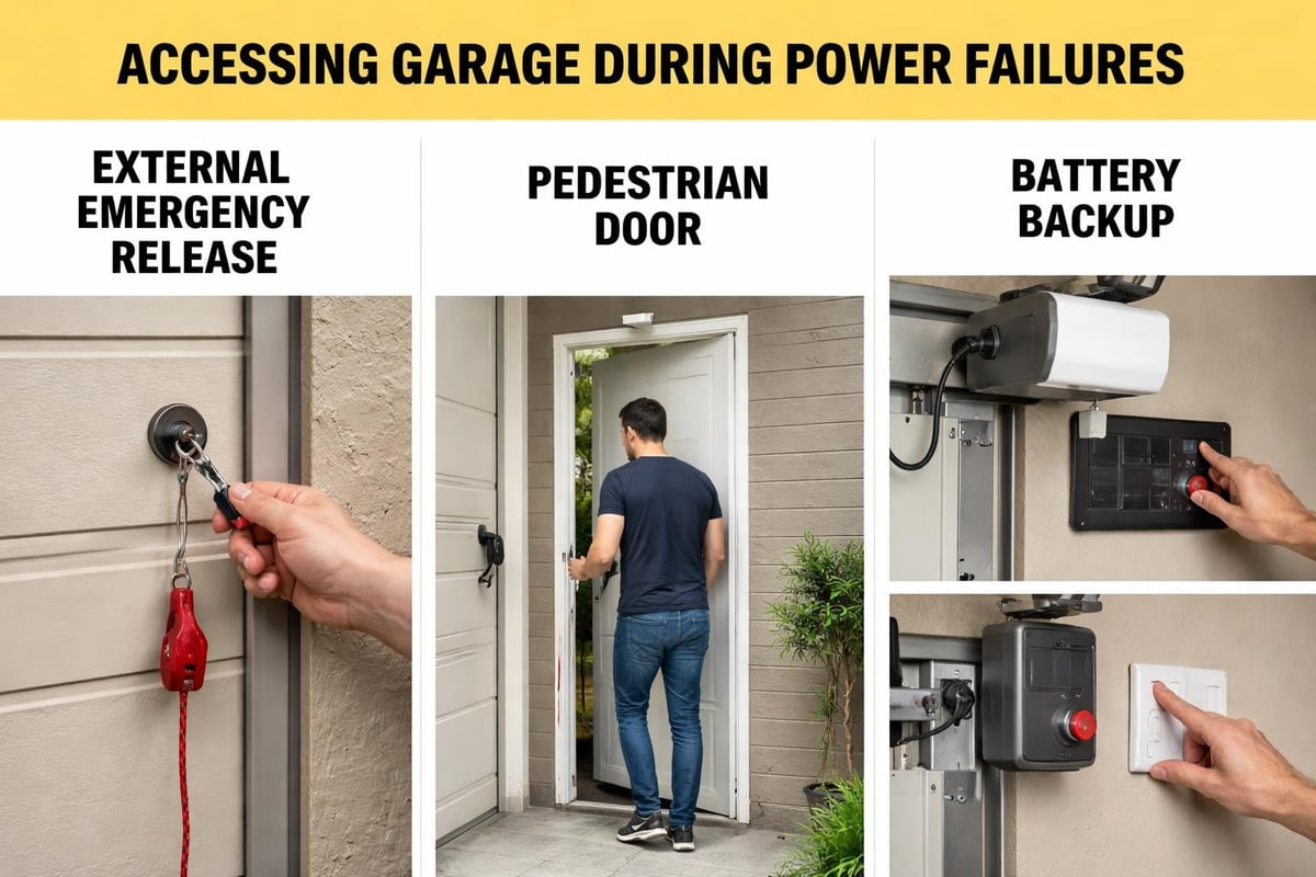 External garage access during power outage