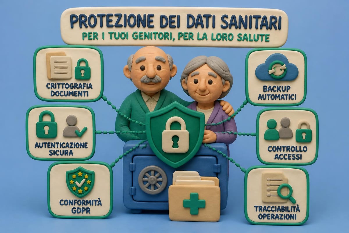 Sicurezza dati sanitari app