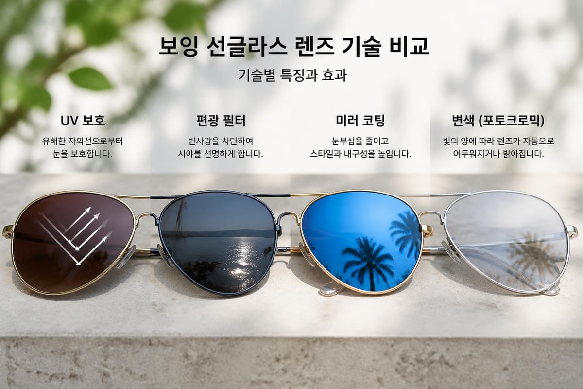 렌즈 기술 비교