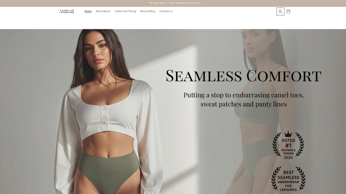 9 Essential Fitness Underwear Picks for 2025 Athletes - Ambar Wear Invisible Camel Toe Thong