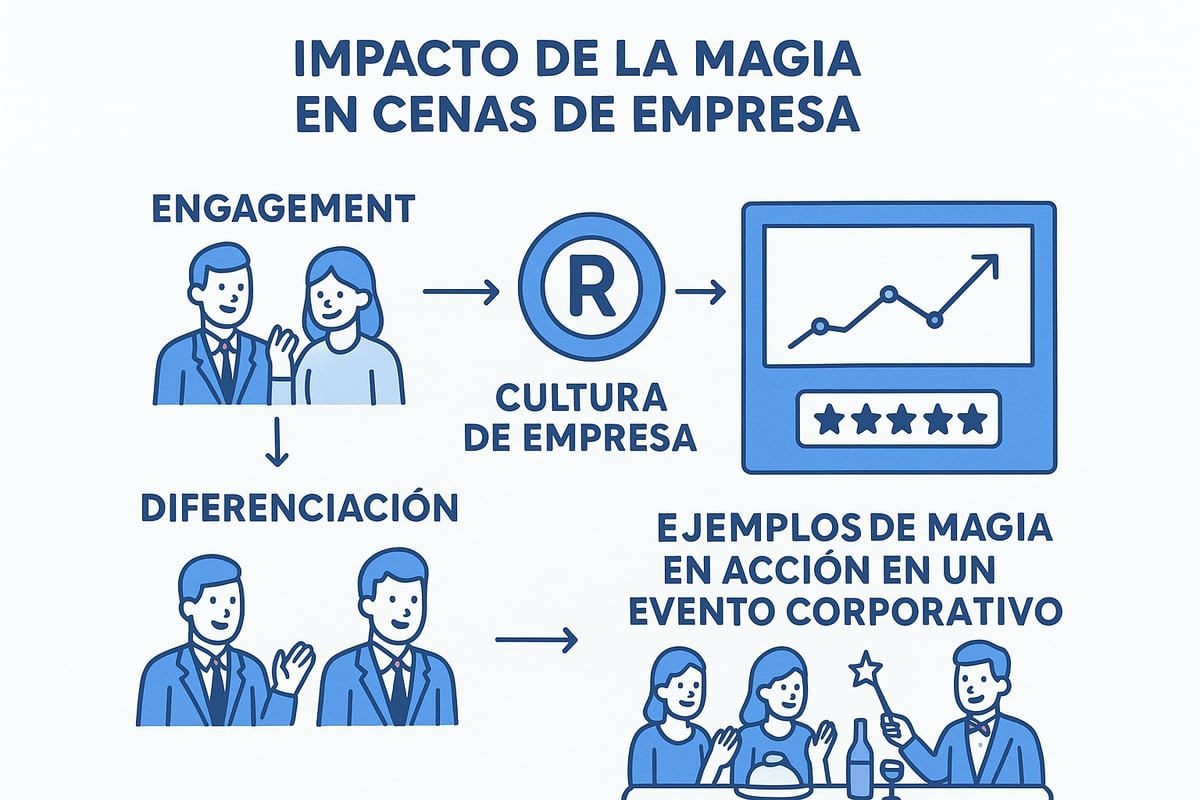 El impacto de la magia en cenas de empresa