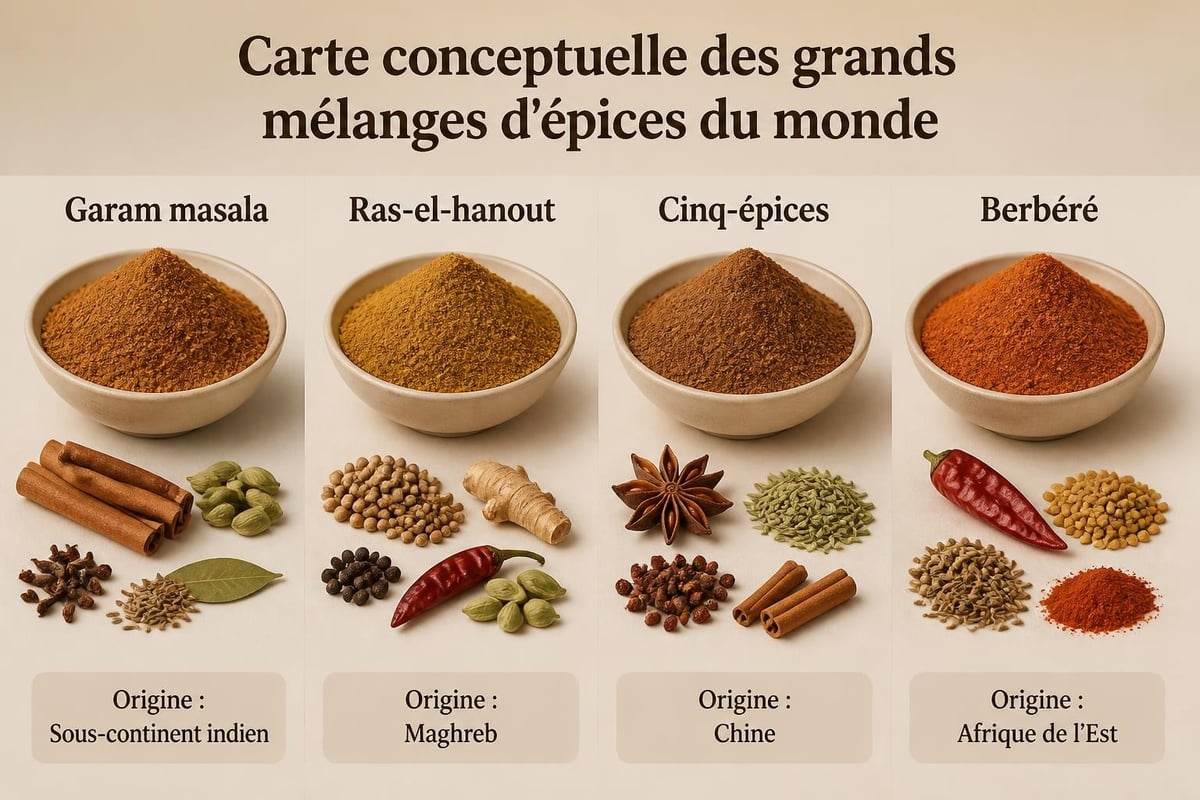 Mélanges d'épices internationaux