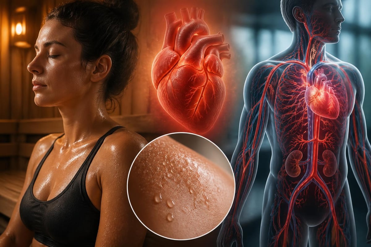 Physiological responses during sauna