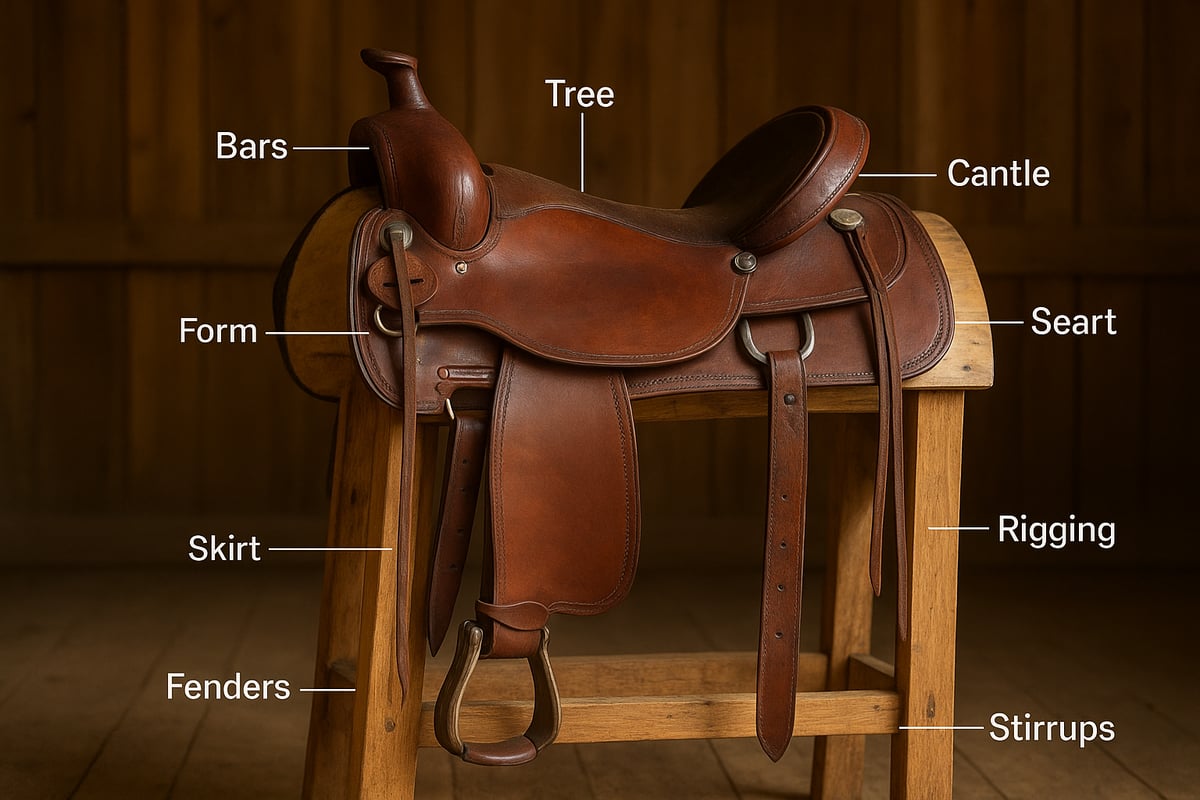 In-Depth Guide to Western Saddle Parts and Their Purposes