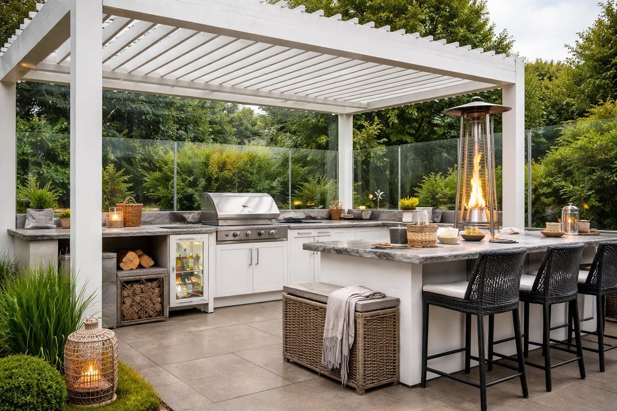 Year-round outdoor kitchen usage
