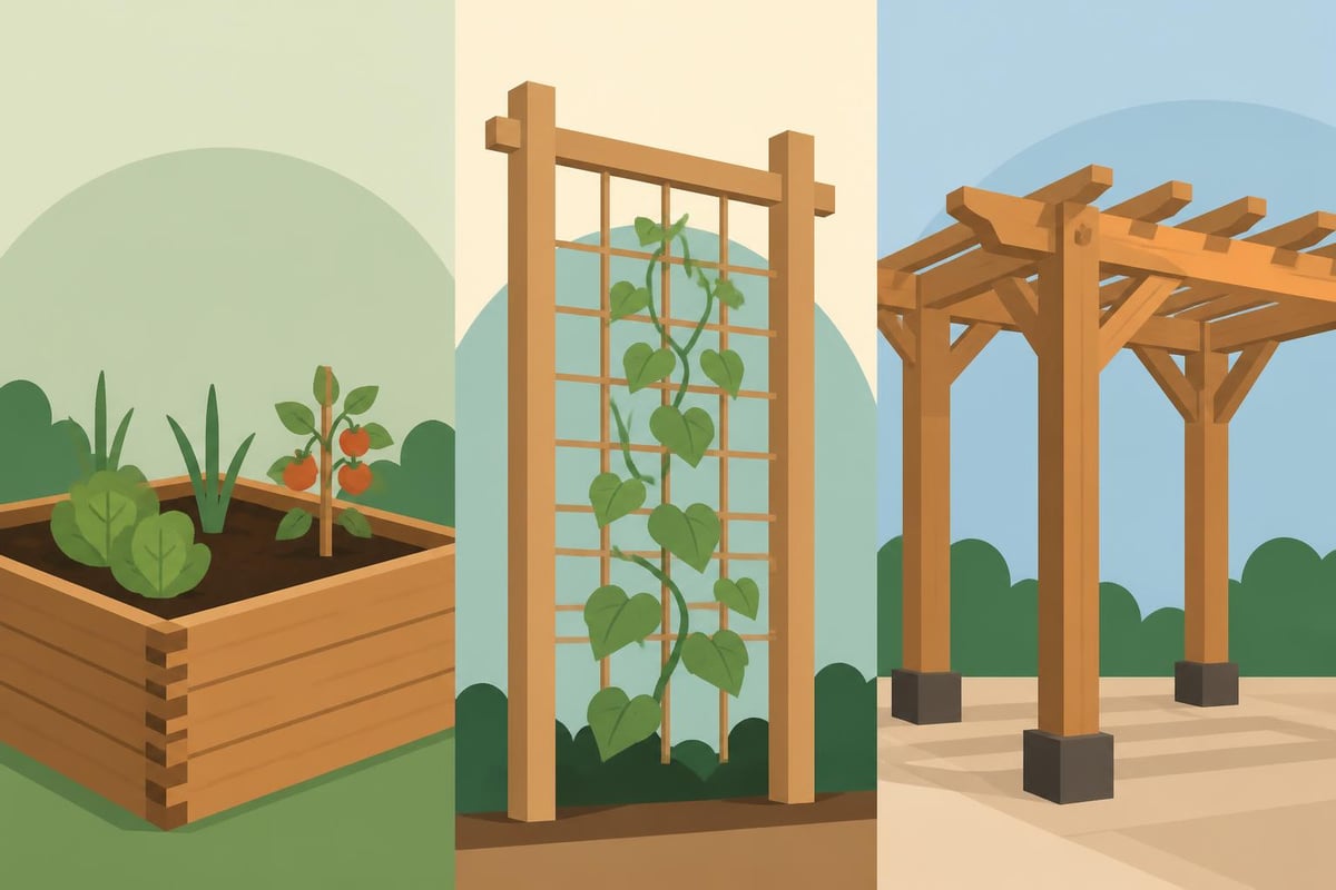 Garden timber frame types