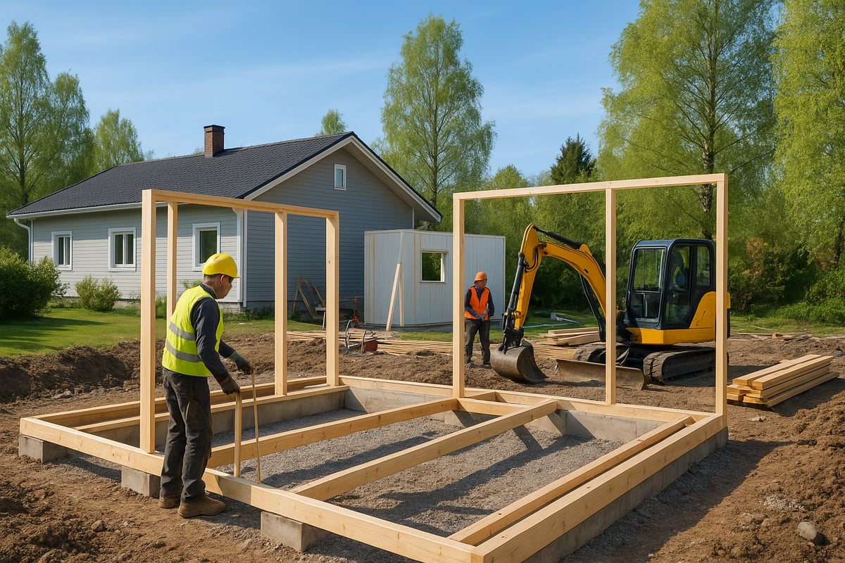 Rakennustyön vaiheet käytännössä