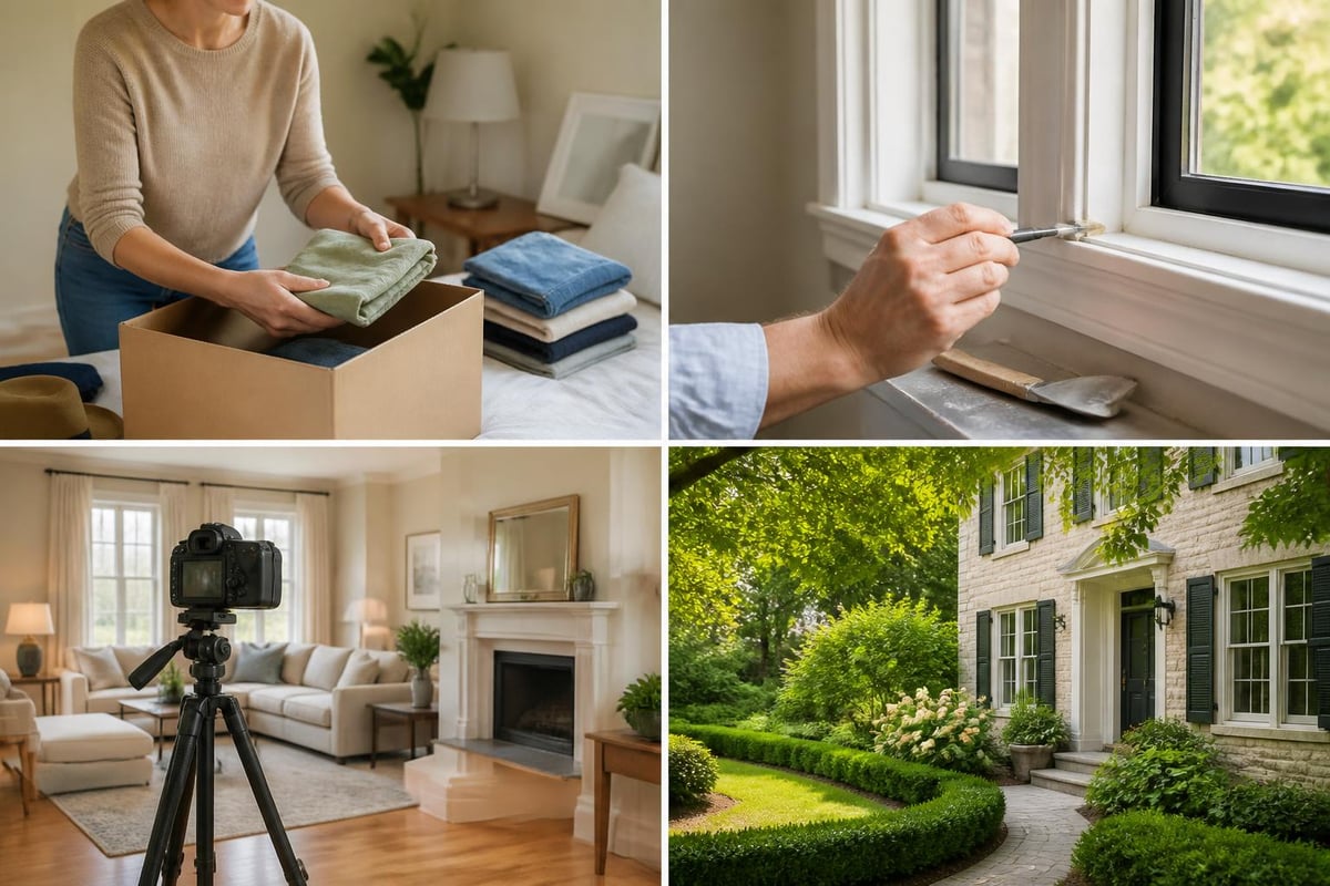 Préparation d'une maison avant mise en vente