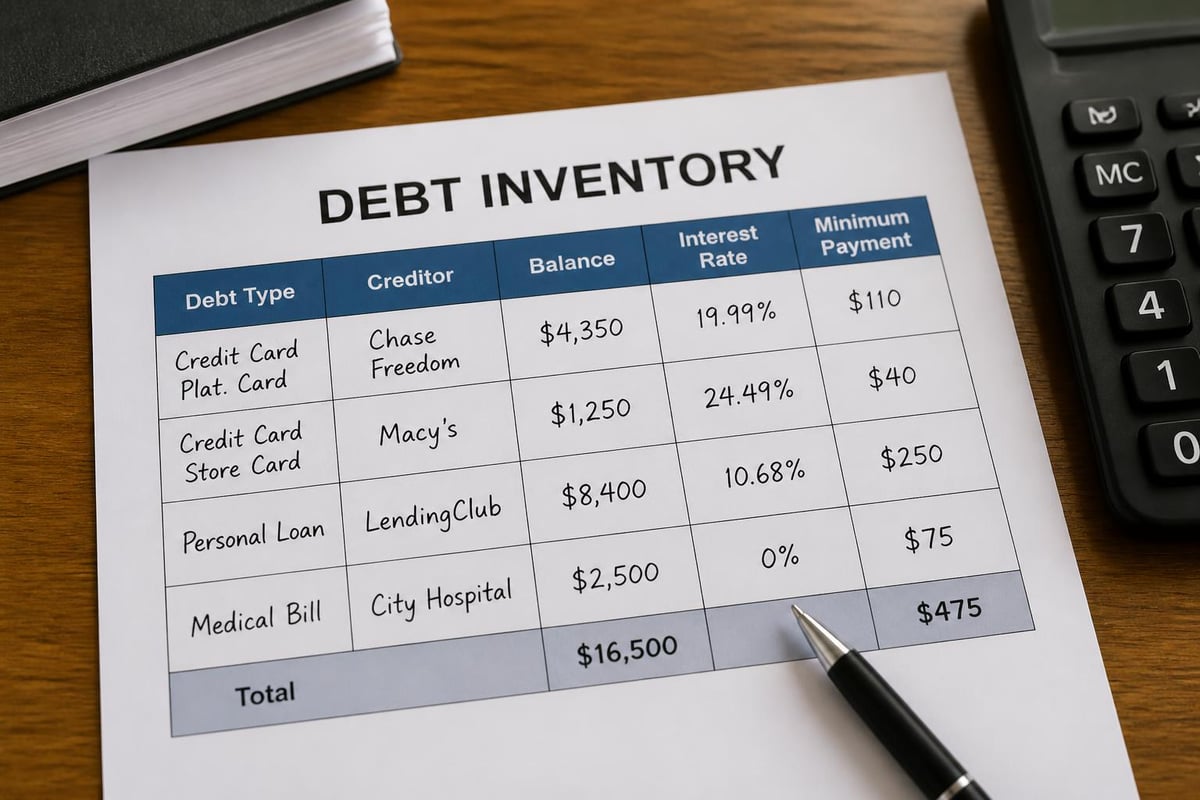 Debt assessment process