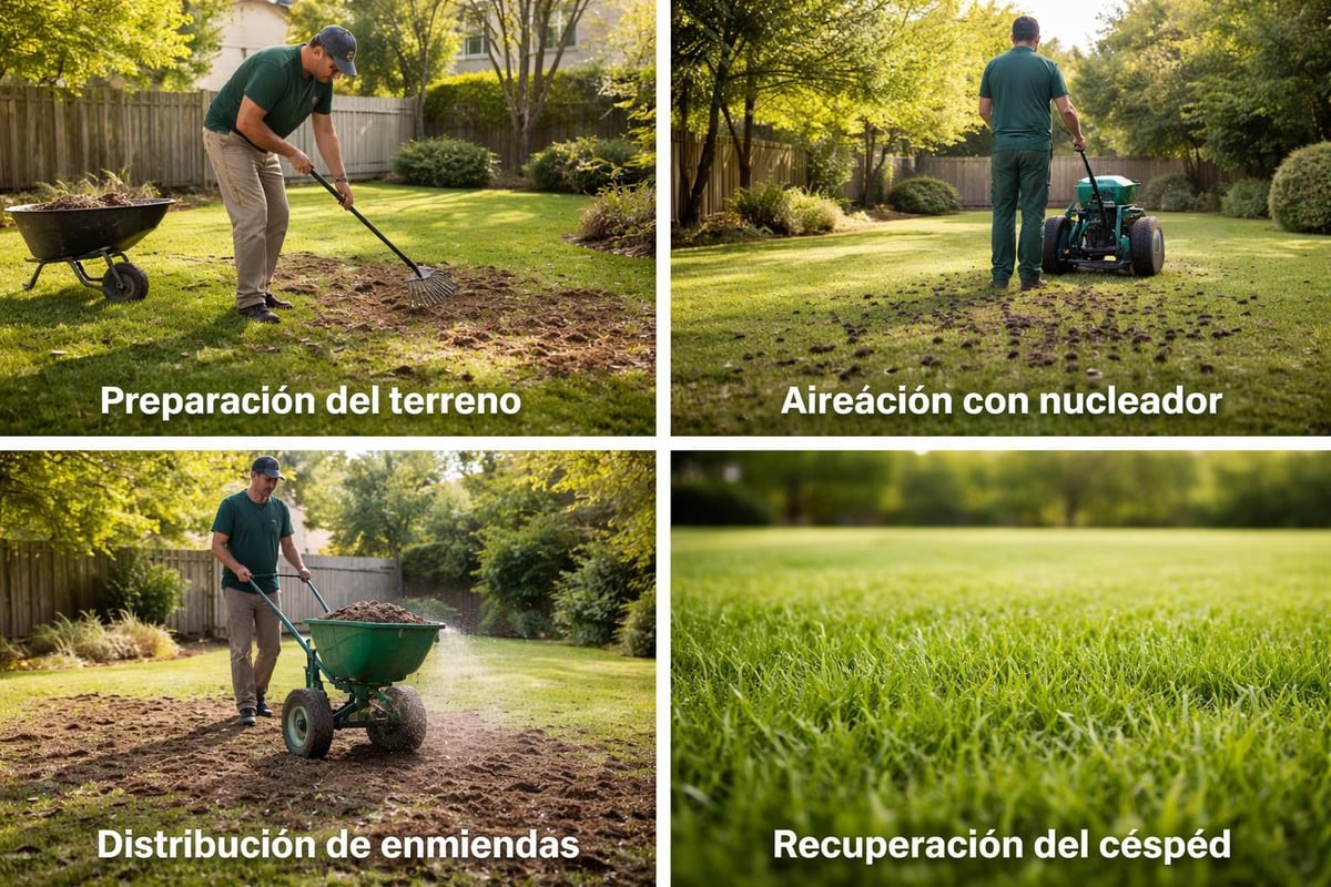 Proceso de aireación paso a paso