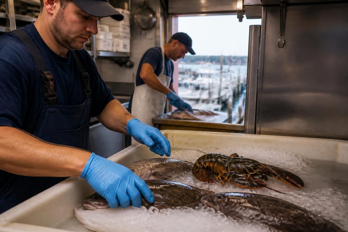 Fresh seafood preparation