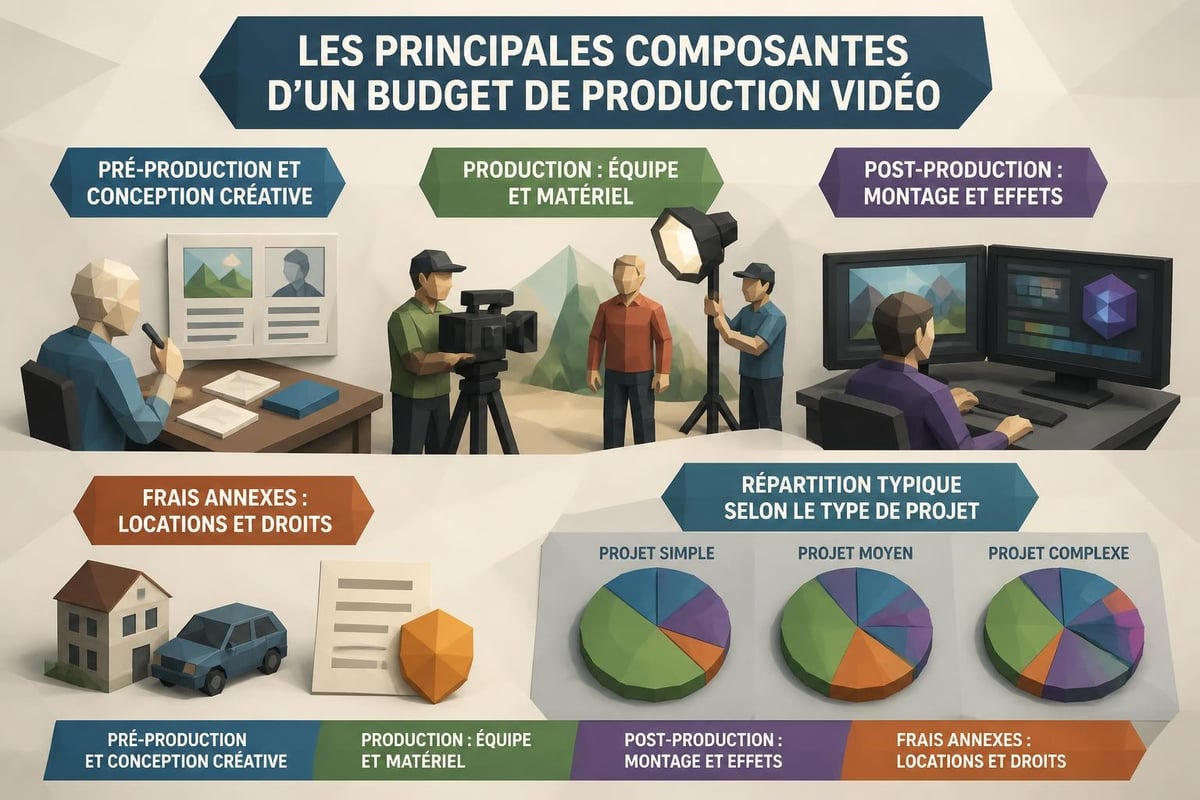 Composantes budgétaires production vidéo