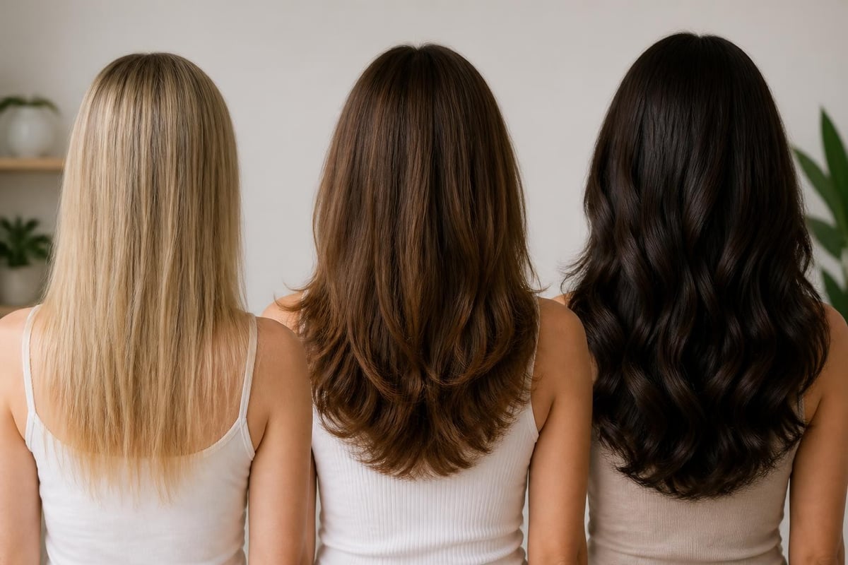 Fine hair strand structure