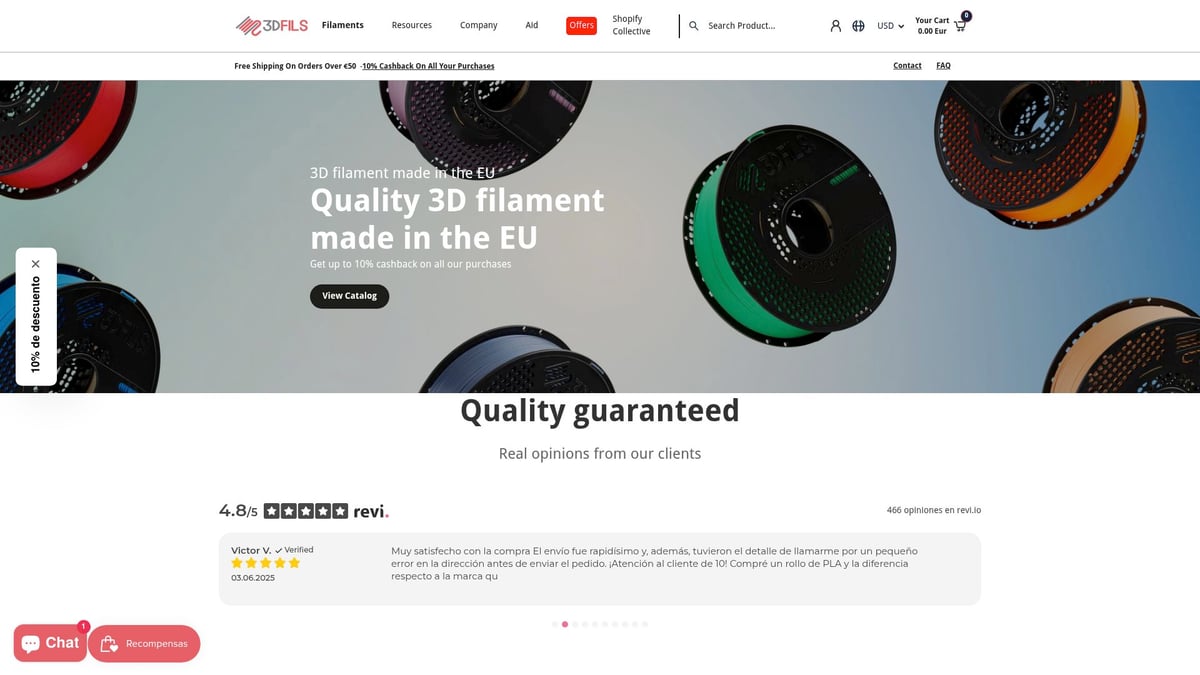 Top 7 Opciones De Mejor Filamento PLA Para 2025 - 3DFILS PLA Ingeo 3D850