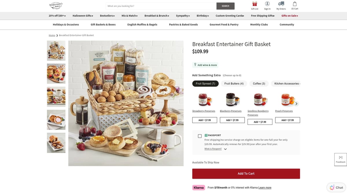 7 Best Food Gift Baskets to Delight Anyone in 2025 - Breakfast Entertainer Gift Basket by Wolferman’s