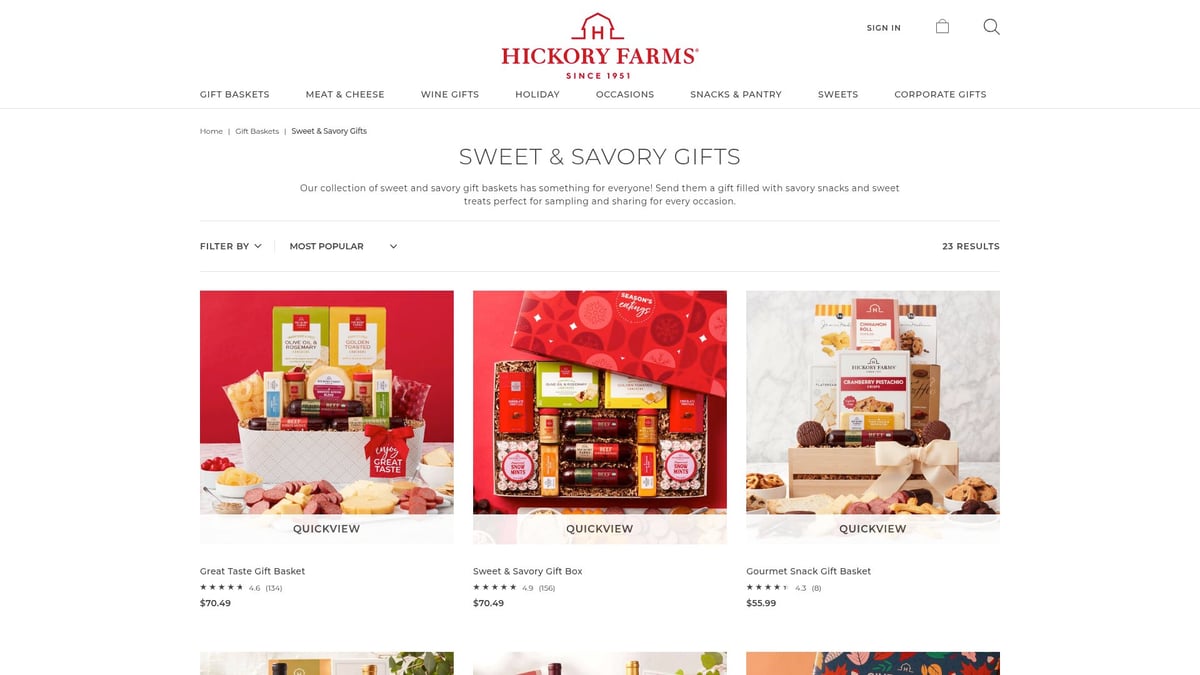 7 Best Food Gift Baskets to Delight Anyone in 2025 - Hickory Farms Sweet & Savory Gift Basket