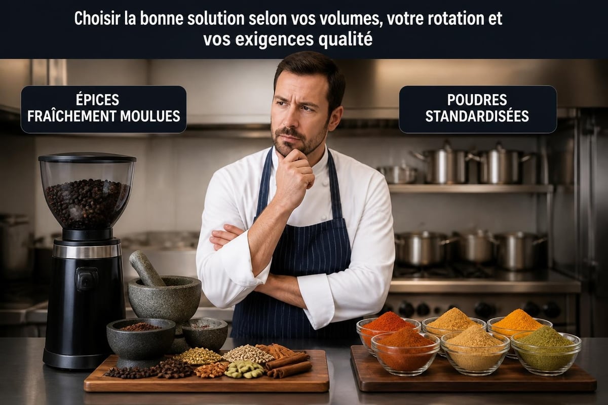 Supply chain épices professionnelles