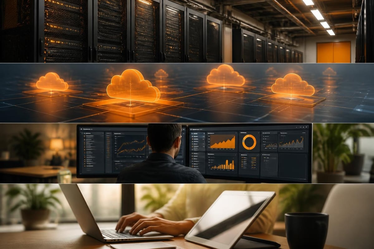 Cloud hosting infrastructure layers