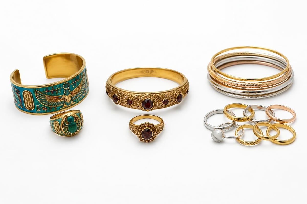 Historical evolution of coordinated jewelry