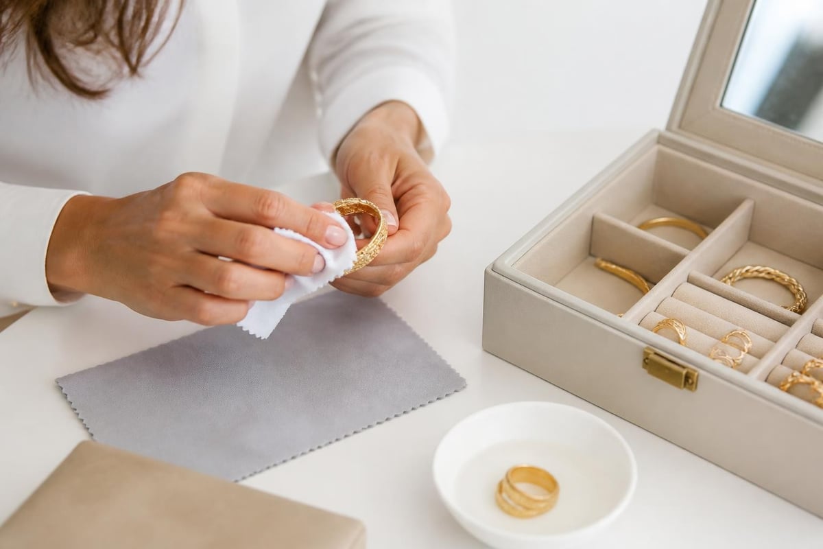 Jewelry care and maintenance workflow