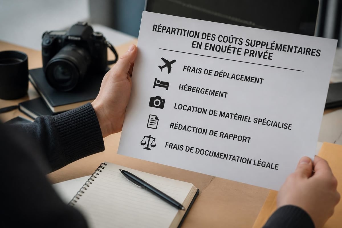 Frais annexes investigation