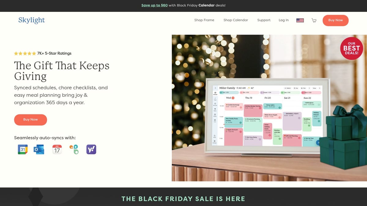 7 Best Online Family Calendar Planner Tools for 2025 - Skylight Calendar