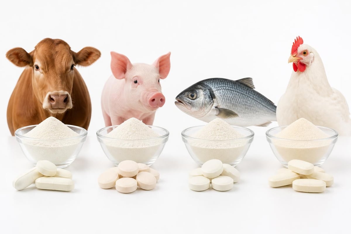 Collagen sources comparison