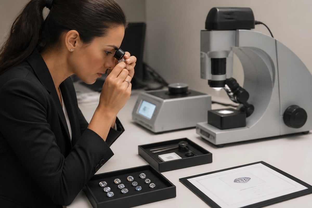 Gemological testing process