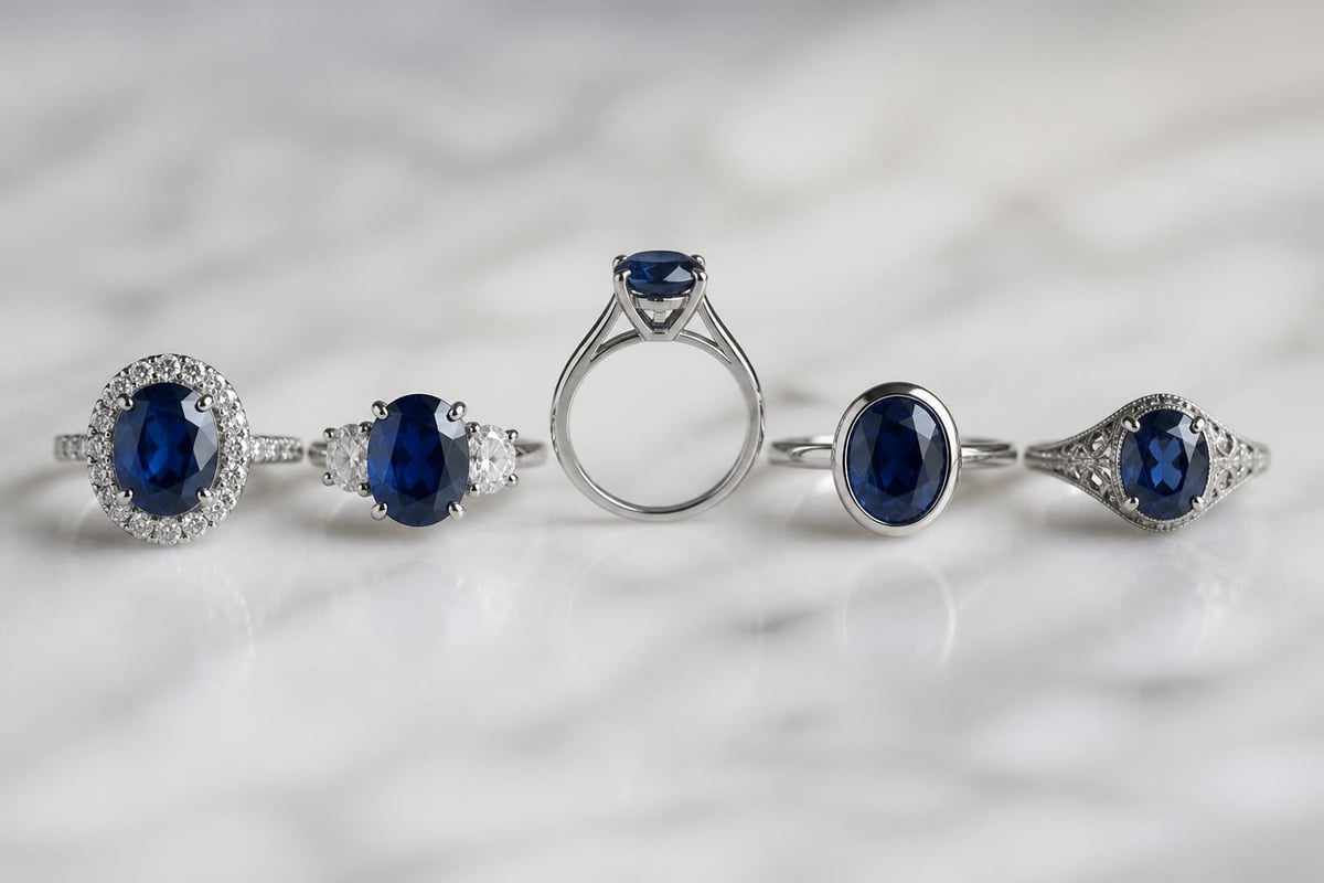 Sapphire setting styles