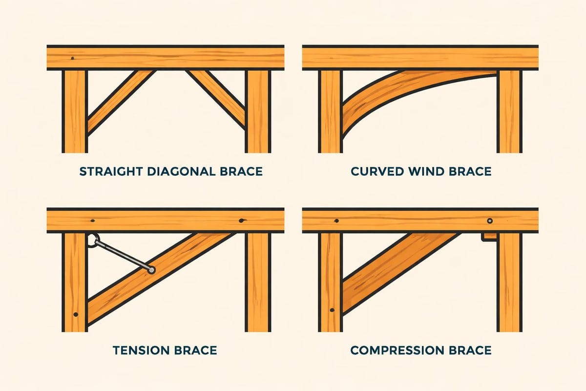 Oak brace types comparison