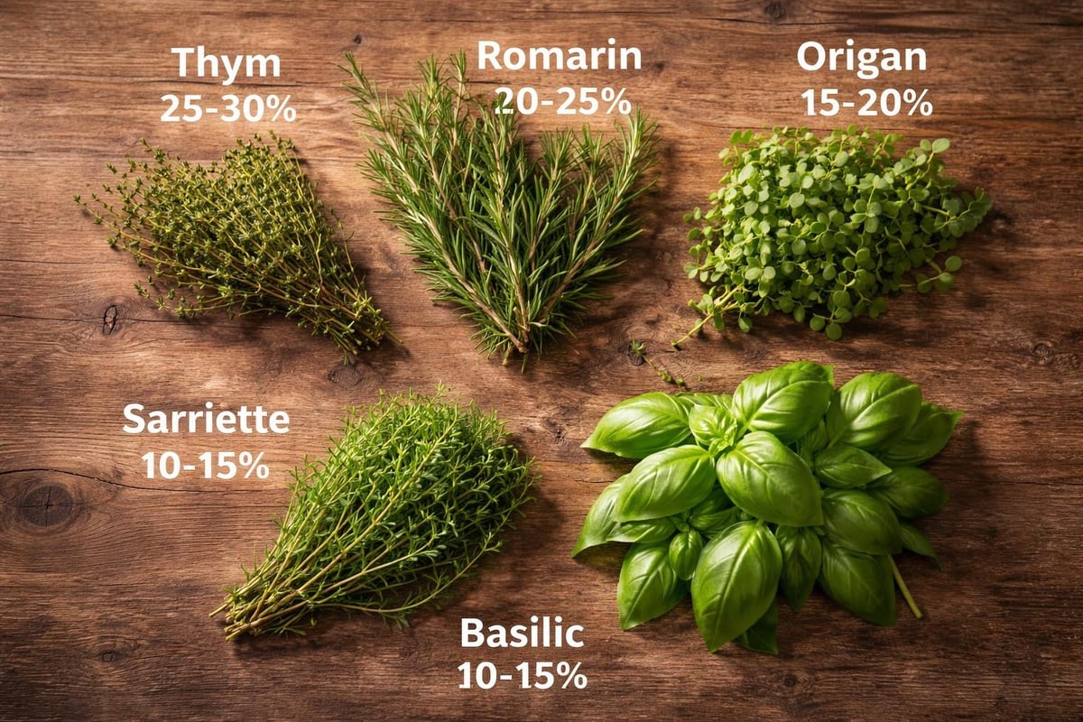 Composition des herbes de Provence
