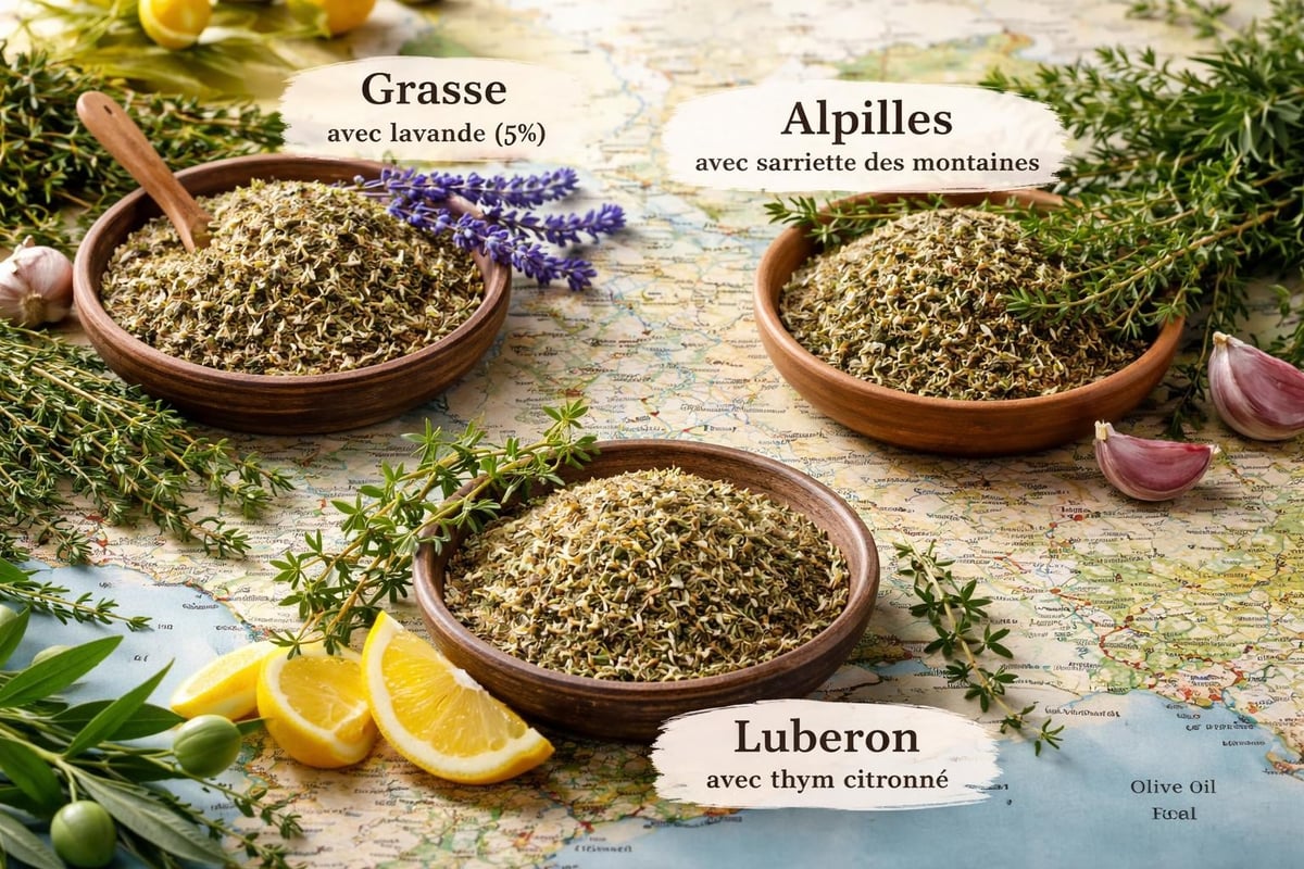 Variations régionales herbes de Provence