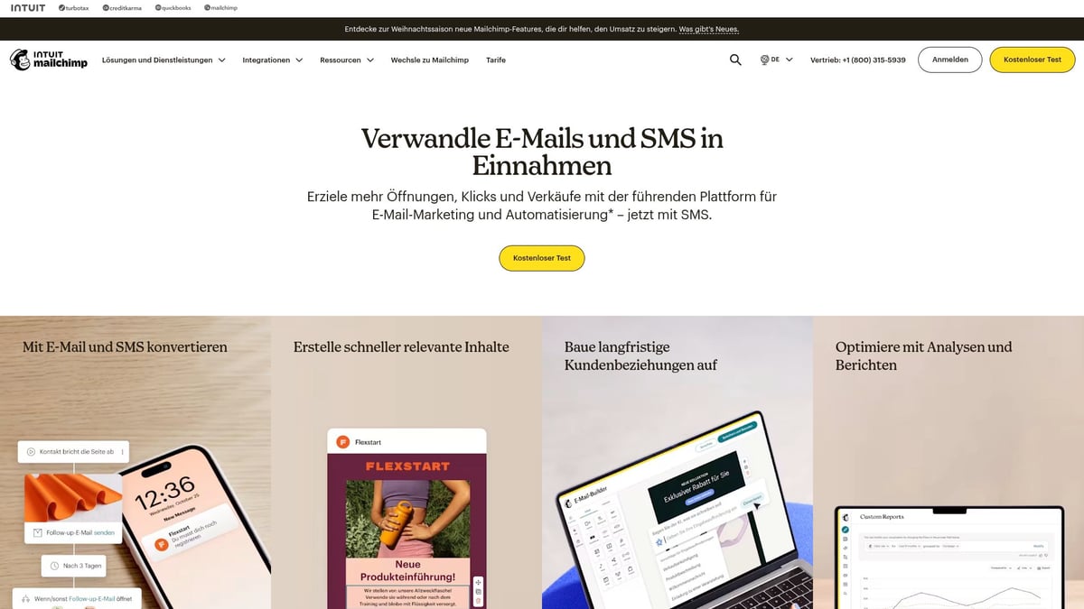 Top 9 Tools E Commerce für erfolgreichen Online-Handel 2025 - Mailchimp
