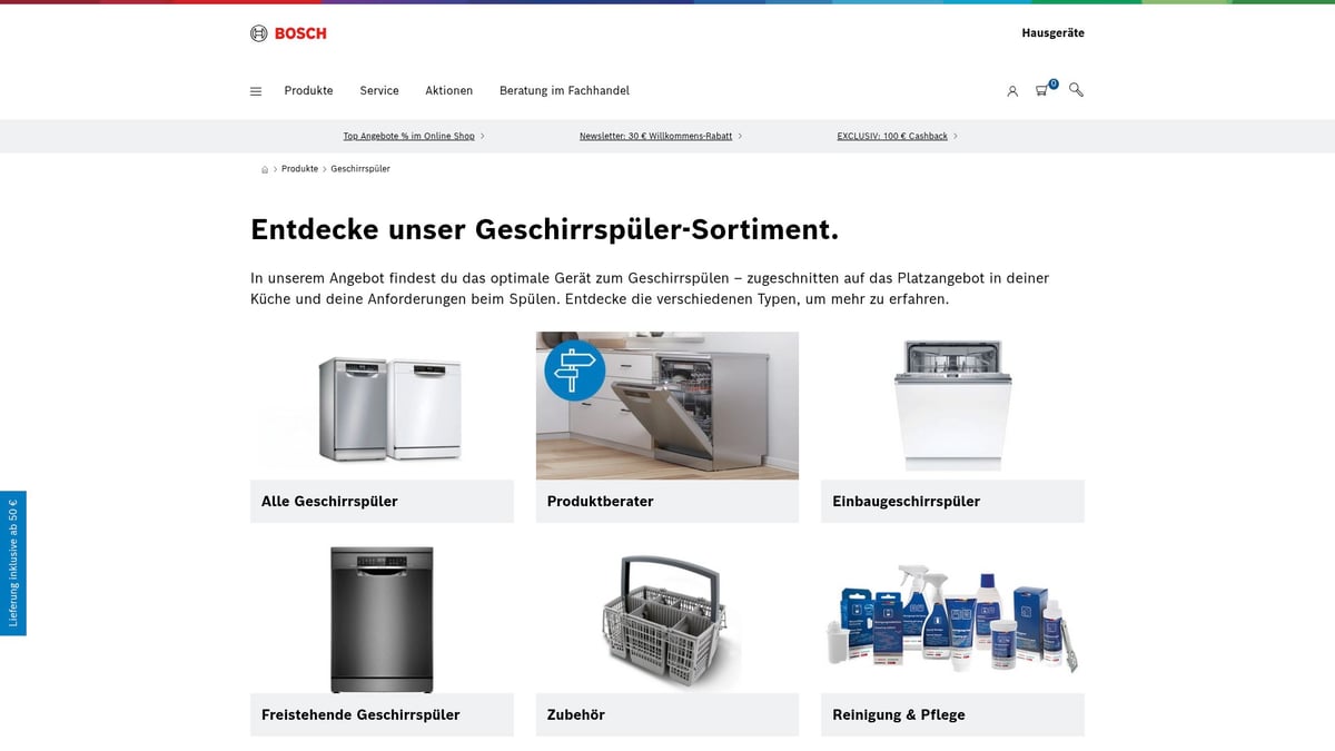 Top 10 Geräte für Ihre Küche 2026: Must-haves für jeden Haushalt - 4. Vollintegrierter Geschirrspüler mit HomeConnect (ab 499 €)