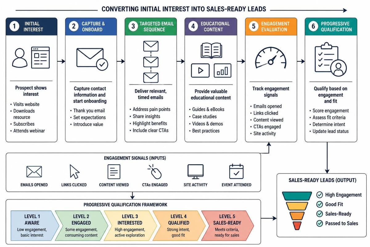 Lead nurturing workflow