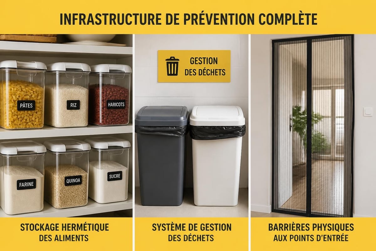 Organisation d'une cuisine anti-mouches