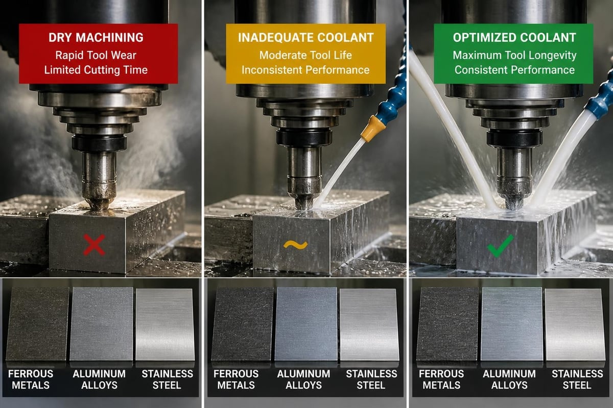Tool life comparison chart